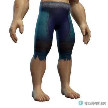 Blue Suede Pants worn by a human male, rendered from the Forever client