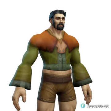Restored Cloth Vest worn by a human male, rendered from the Forever client