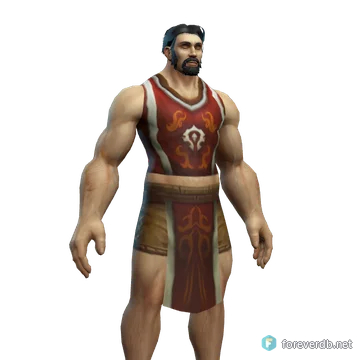 Scout's Tabard worn by a human male, rendered from the Forever client