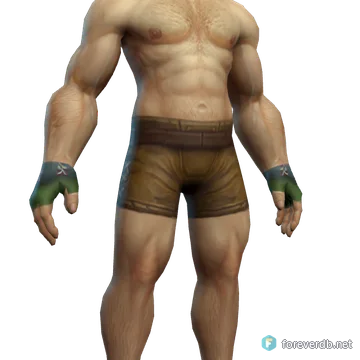 Heavy Weave Gloves worn by a human male, rendered from the Forever client