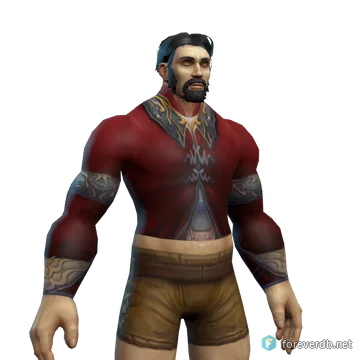 Ambassador's Bloodrobes worn by a human male, rendered from the Forever client