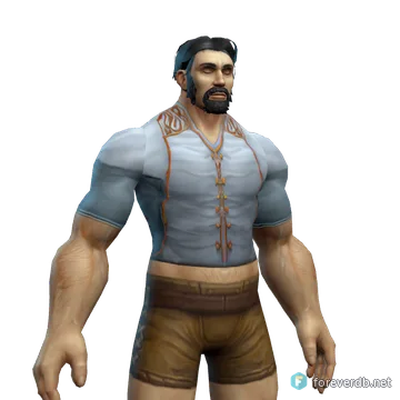 Aurora Armor worn by a human male, rendered from the Forever client
