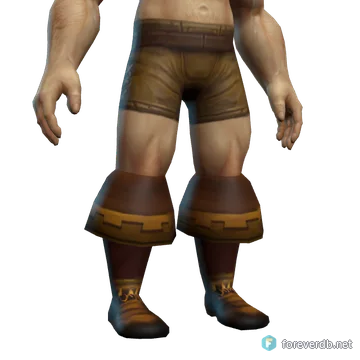Gossamer Boots worn by a human male, rendered from the Forever client