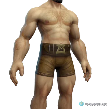 Beastmaster's Girdle worn by a human male, rendered from the Forever client