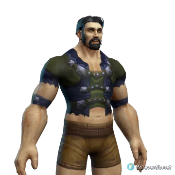 Gaea's Tunic worn by a human male, rendered from the Forever client