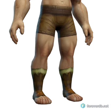 Dirt-trodden Boots worn by a human male, rendered from the Forever client