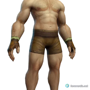 Gnoll Casting Gloves worn by a human male, rendered from the Forever client
