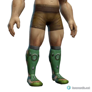Tracking Boots worn by a human male, rendered from the Forever client