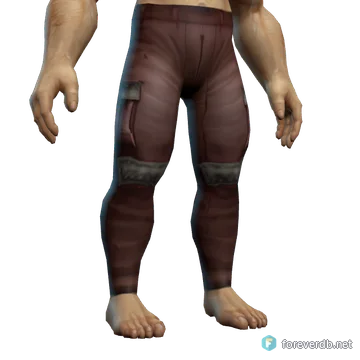 Smoldering Pants worn by a human male, rendered from the Forever client