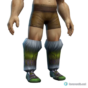 Hunting Boots worn by a human male, rendered from the Forever client