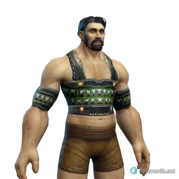 Fernpulse Jerkin worn by a human male, rendered from the Forever client