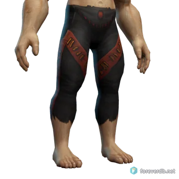 Legionnaire's Dreadweave Leggings worn by a human male, rendered from the Forever client