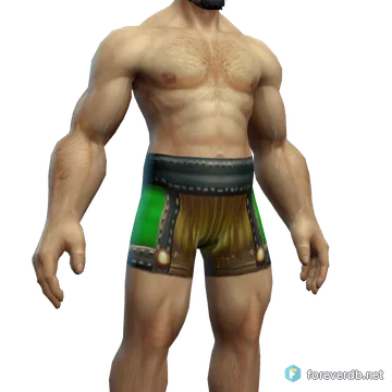 Keeper's Cord worn by a human male, rendered from the Forever client