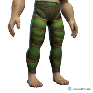 Living Leggings worn by a human male, rendered from the Forever client
