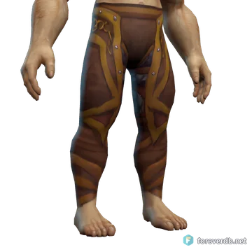 Runic Leather Pants worn by a human male, rendered from the Forever client
