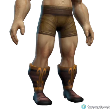Embroidered Boots worn by a human male, rendered from the Forever client