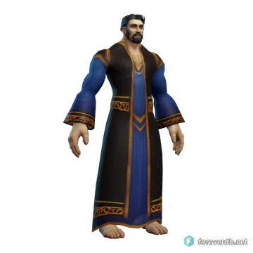 Robes of Arcana worn by a human male, rendered from the Forever client