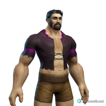 Nether-lace Tunic worn by a human male, rendered from the Forever client