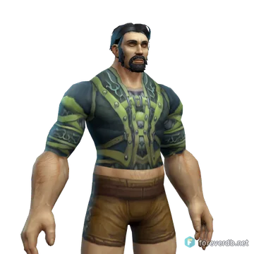 Traveler's Jerkin worn by a human male, rendered from the Forever client