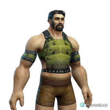 Heavy Lamellar Chestpiece worn by a human male, rendered from the Forever client