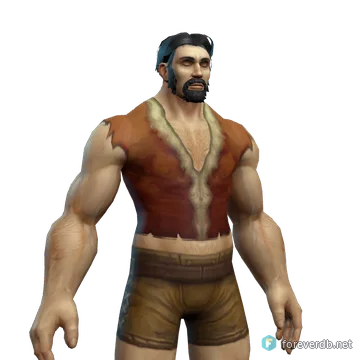 Woven Vest worn by a human male, rendered from the Forever client