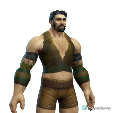 Geomancer's Jerkin worn by a human male, rendered from the Forever client