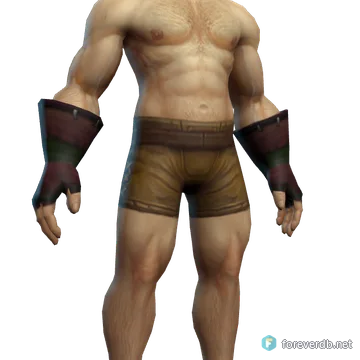 Gloves of Kapelan worn by a human male, rendered from the Forever client