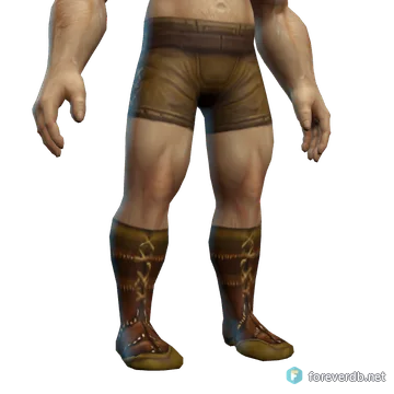 Tough Leather Boots worn by a human male, rendered from the Forever client