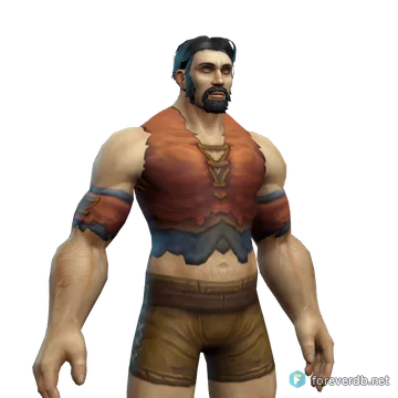 Thug Shirt worn by a human male, rendered from the Forever client