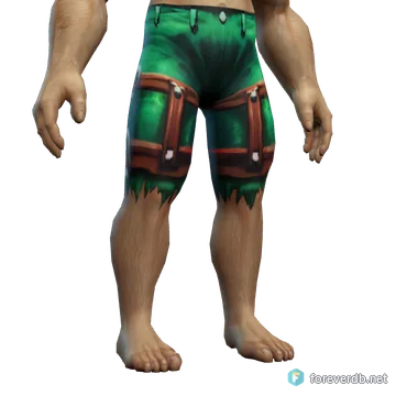 Ferine Leggings worn by a human male, rendered from the Forever client