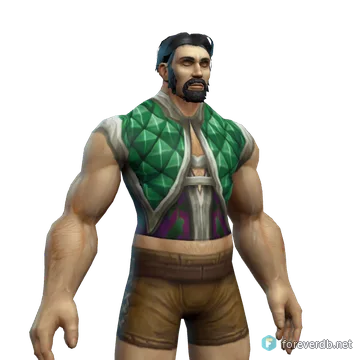 Dreamweave Vest worn by a human male, rendered from the Forever client