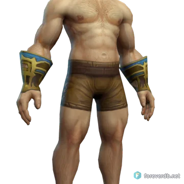 Zodiac Gloves worn by a human male, rendered from the Forever client
