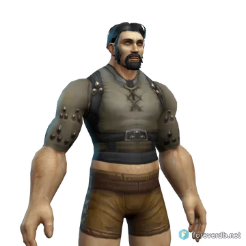 Duskwoven Tunic worn by a human male, rendered from the Forever client