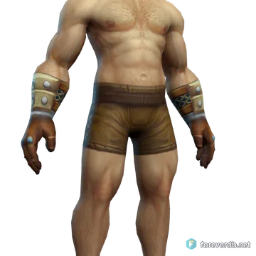 Worn Mail Gloves worn by a human male, rendered from the Forever client