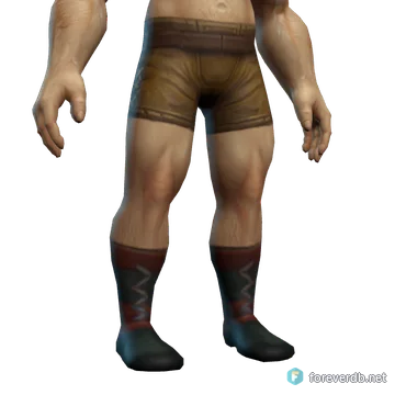 Footpad's Shoes worn by a human male, rendered from the Forever client