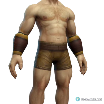Twill Bracers worn by a human male, rendered from the Forever client