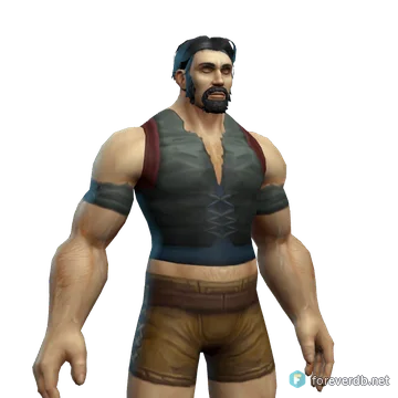 Footpad's Shirt worn by a human male, rendered from the Forever client