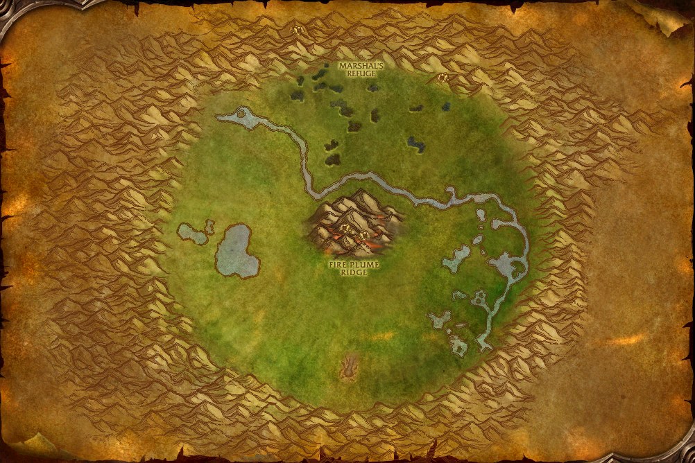Die Karte des Un'Goro-Kraters aus dem WoW-Forever-Client