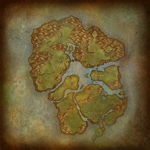 A map of Zephras Isle from the WoW Forever client